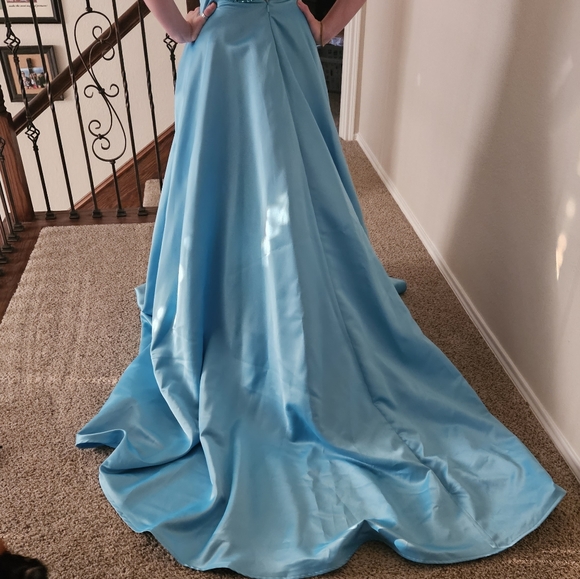 Turquoise pageant gown - Picture 11 of 11